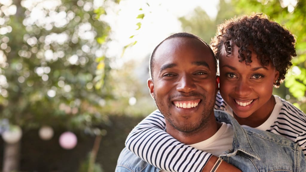 Happy Young Couple Outdoors